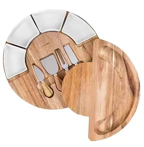 Housewarming Cheese Board Set and Serving Platter