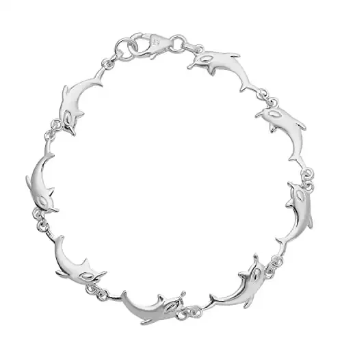 28. Dolphin Link Bracelet Silver