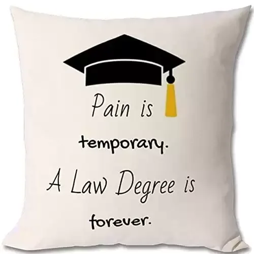 Pillow Cushion Cover for Law School Student