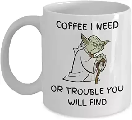 I Need Coffee Or Trouble You Will Find Mug - Funny Novelty Coffee Mugs