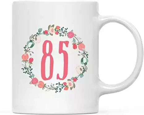 4. Milestone 85th Birthday Coffee Mug Gift