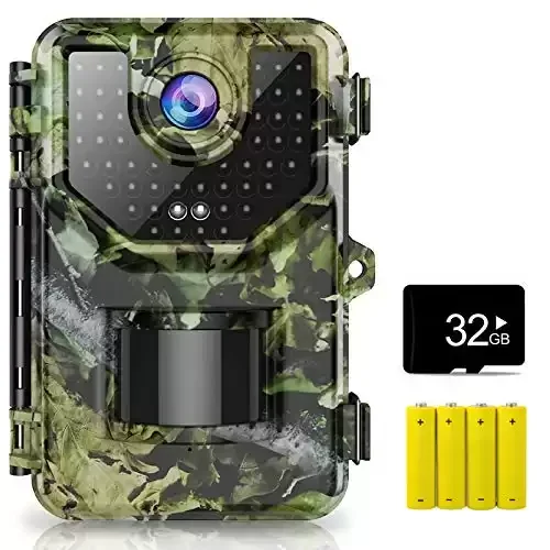 Waterproof Wildlife Monitoring Camera with Motion Sensor for Hunting