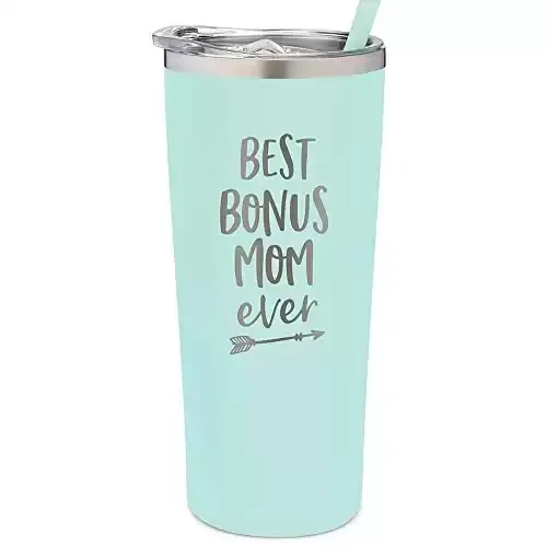 Best Bonus Mom Insulated Stainless Travel Mug Gift