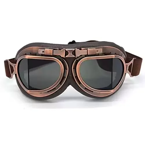 Vintage Pilot Style Cruiser Outdoor Sand Goggles