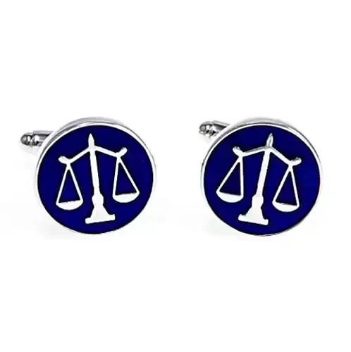 Law Scales of Justice Cufflinks