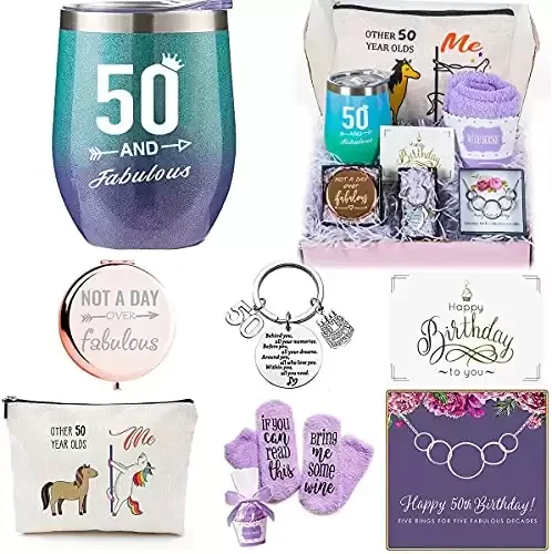 11. 50th Birthday Gifts Box for Women