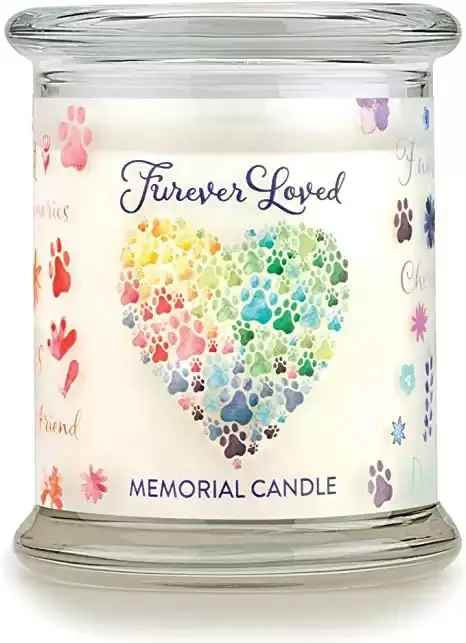 Pet Memorial Candle - Furever Loved Pet Eco-Friendly Natural Soy Wax Candle