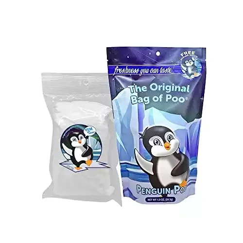 The Original Bag of Penguin Poo, Funny Cotton Candy Gift