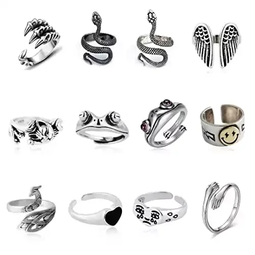 Silver Plated Rings Gift Set