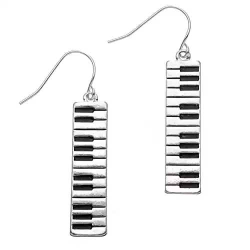 Piano Keyboard Music Earrings