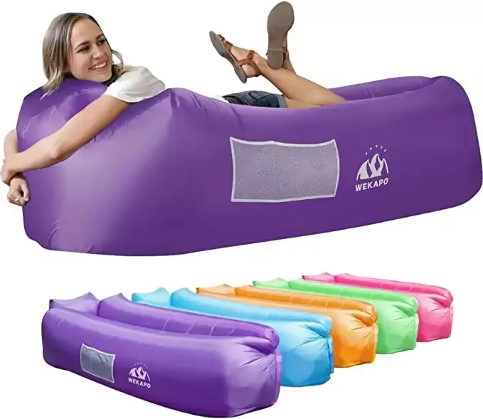 Inflatable Lounger Air Sofa Hammock-Portable , Water Proof & Anti-Air Leaking