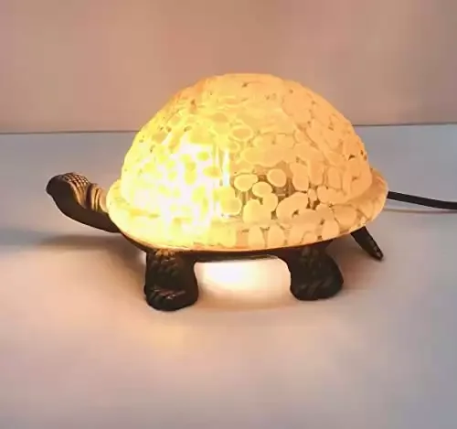 Brown Glass Turtle Night Light