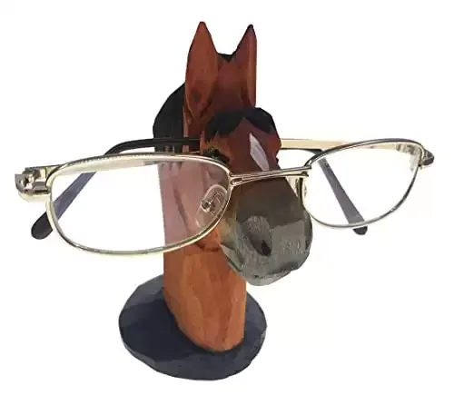 Natural Wood Hand Carving Eyeglass Holder Stand
