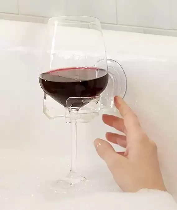 Bath & Shower Portable Cupholder Caddy for Wine