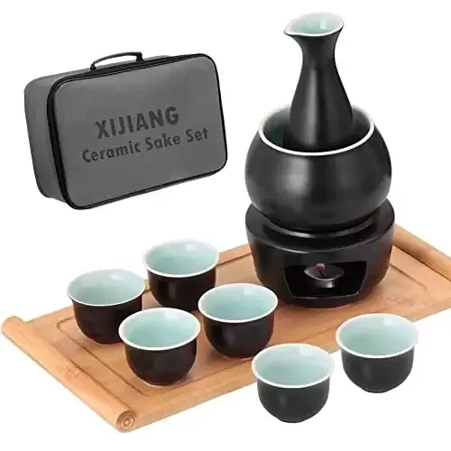 Sake Set with Warmer Pot