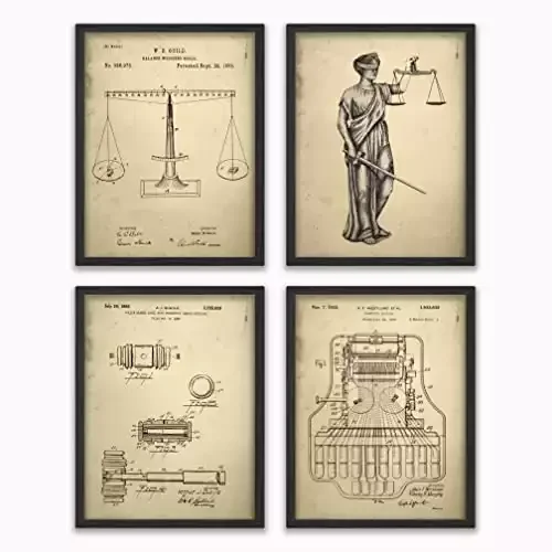 Framed Lawyer Patent Art Print