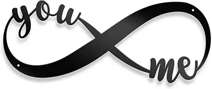 You and Me Infinity Symbol - Perfect Couples Gift