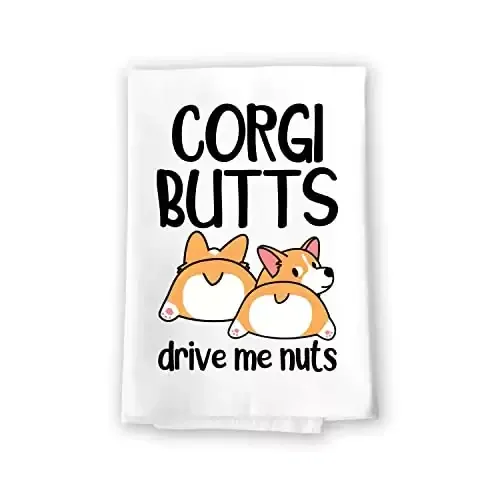 Funny Corgi Kitchen Towels