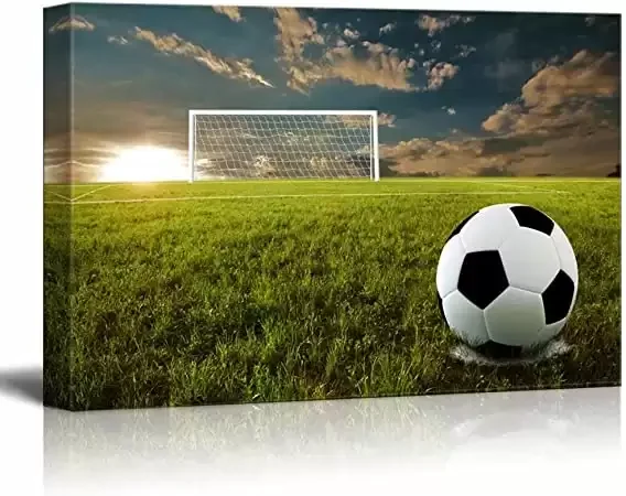 Canvas Wall Art Gift for Soccer Player or Fan - Ready to Hang