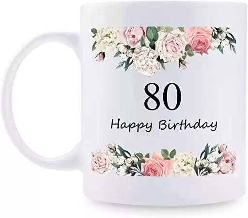 80 Years Old Women Birthday Coffee Mug