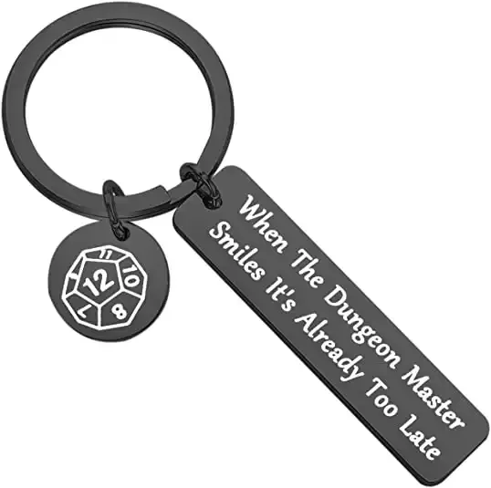 Keychain Dungeon Master Gift | Dungeons and Dragons Fans