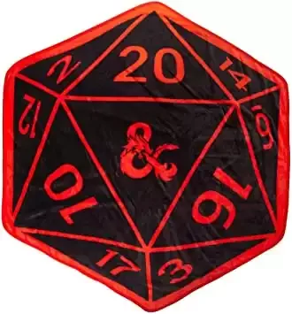 Bioworld Dungeons & Dragons D20 Shaped Throw Blanket