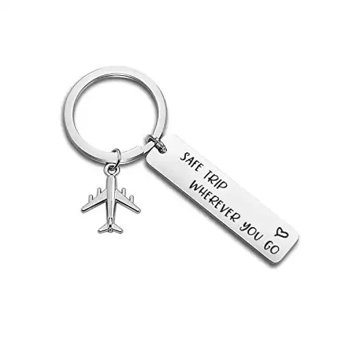Safe Travels Keychain Gift