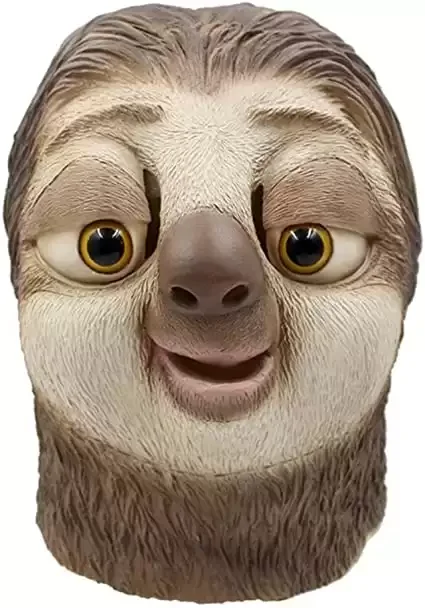 Costume Party SLOTH Head Fun Mask for Adults & Children