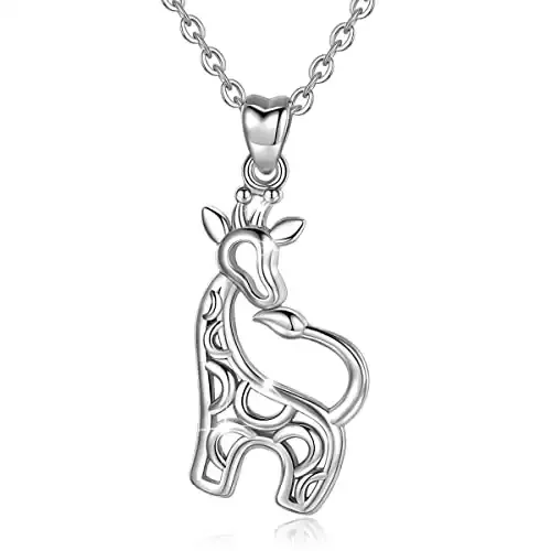 Silver Giraffe Luxury Pendant