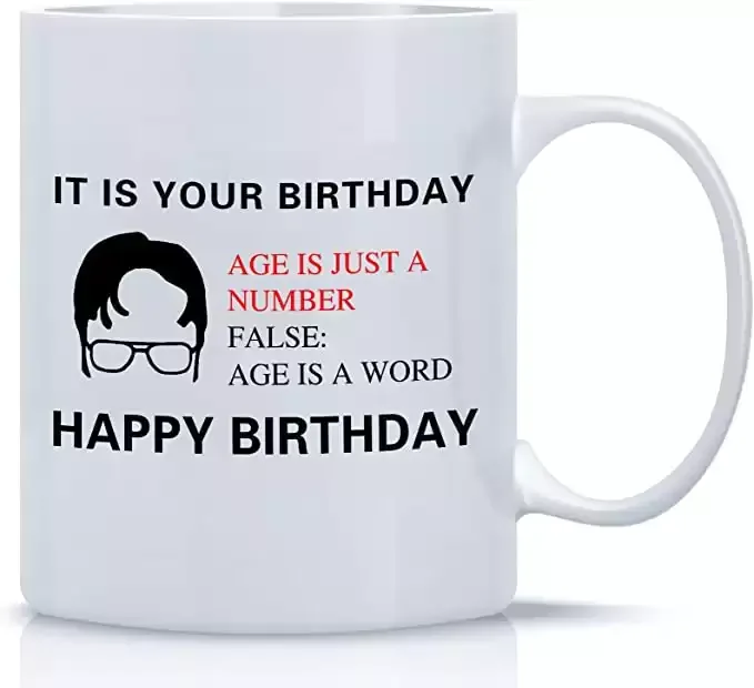It Is Your Birthday, The Office Coffee Mug, A Coffee Cup Birthday Gift Set For Dwight Schrute Fans