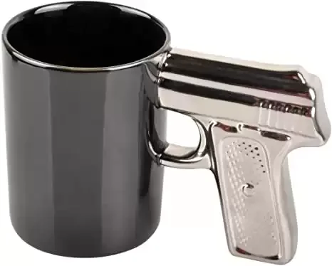 Ceramic Coffee Mugs Gun Mugs Pistol Cup for amazing gift for gun lovers