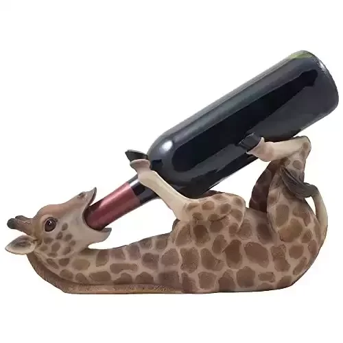 Giraffe Wine Bottle Holder Gift