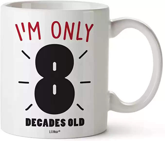 80th Birthday Mug For Women