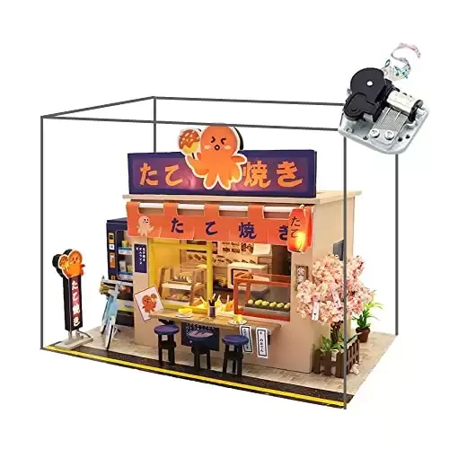 Octopus Japanese Style Takoyaki Shop Mini Doll House
