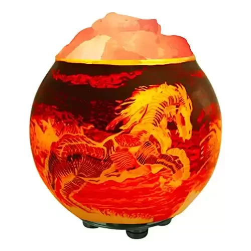 Aromatherapy Himalayan Salt Horse Themed Lamp