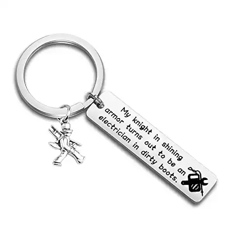 Electrician Keychain Funny Electrician Gifts Electrician Graduation Gifts
