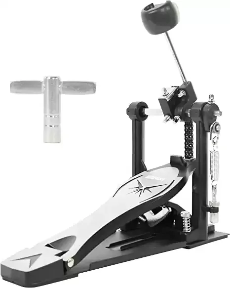 Drum Pedal,Janerock Bass Drum Pedal Double Chain Pedal for Drummers
