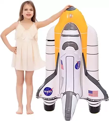 Inflatable Space Shuttle Pool Float for NASA Astronaut Party