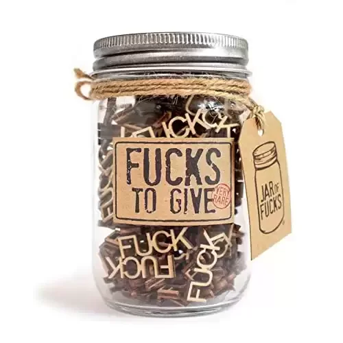 Jar of Fucks, Funny Gag Gift "Fucks to Give"