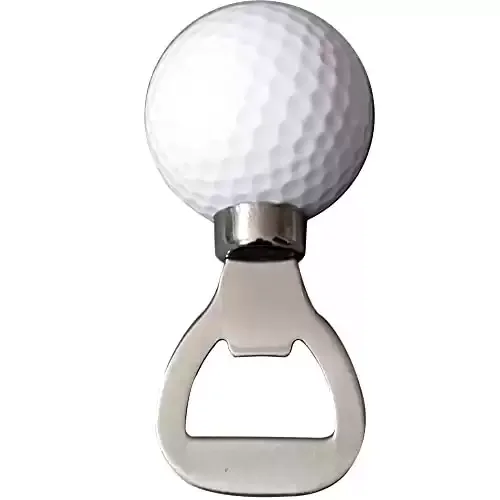 Golf Ball Bottle Opener for The Golf Lover and Beer Enthusiast
