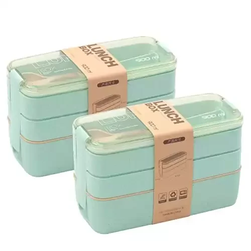 Japanese Lunch Box,3-In-1 Compartment - Eco-Friendly