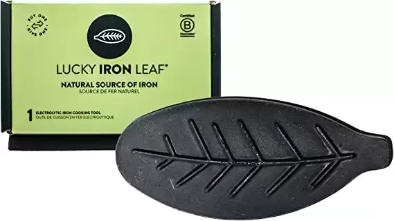 Lucky Iron Leaf, A Natural Source of Iron – A Cooking Tool to Add Iron to Food and Water, Reduce Iron Deficiency