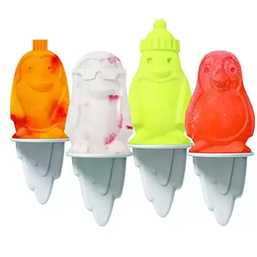 Silicone Freezer Molds, Unique Penguins, Popsicle Makers