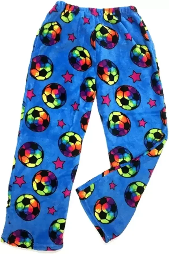 Crazy Funky Soccer fan Gift - Fuzzy Plush Pants