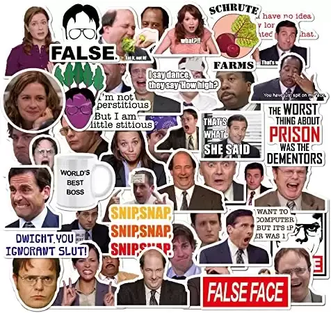 The Office Stickers Pack of 50 Stickers - The Office Stickers