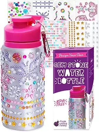 Decorate Your Own Water Bottle with Tons of Rhinestone Glitter