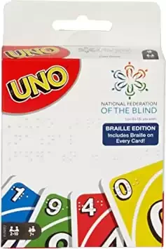 UNO Braille - Gift for Blind People and Visually Impaired