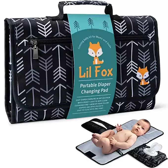 Baby Changing Pad by Lil Fox. Portable Changing Pad for Baby