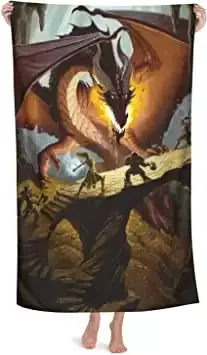 Dungeons Dragons Beach Towel can be Used as a Blanket