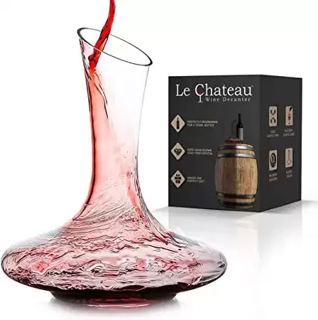 Le Chateau Wine Decanter - Hand Blown Lead-free Crystal Glass